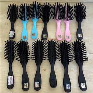 Nylon hair brushes. Wig shop, Salon, Cosmetology